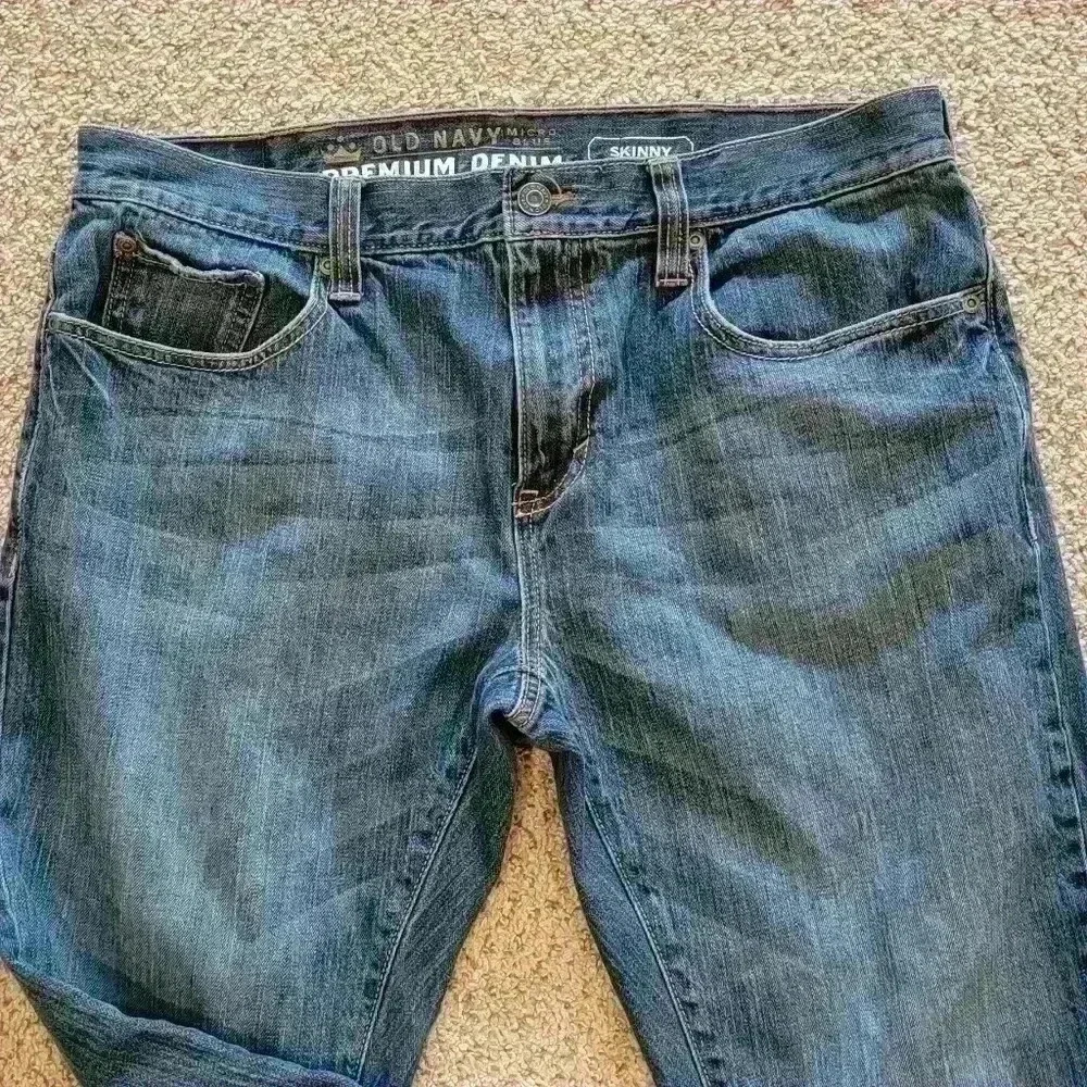 Old Navy Premier Denim Micro Blue Skinny jeans